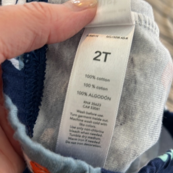 Carters Shark Crab Octopus Short Sleeve PJ set 2 - Picture 4 of 4